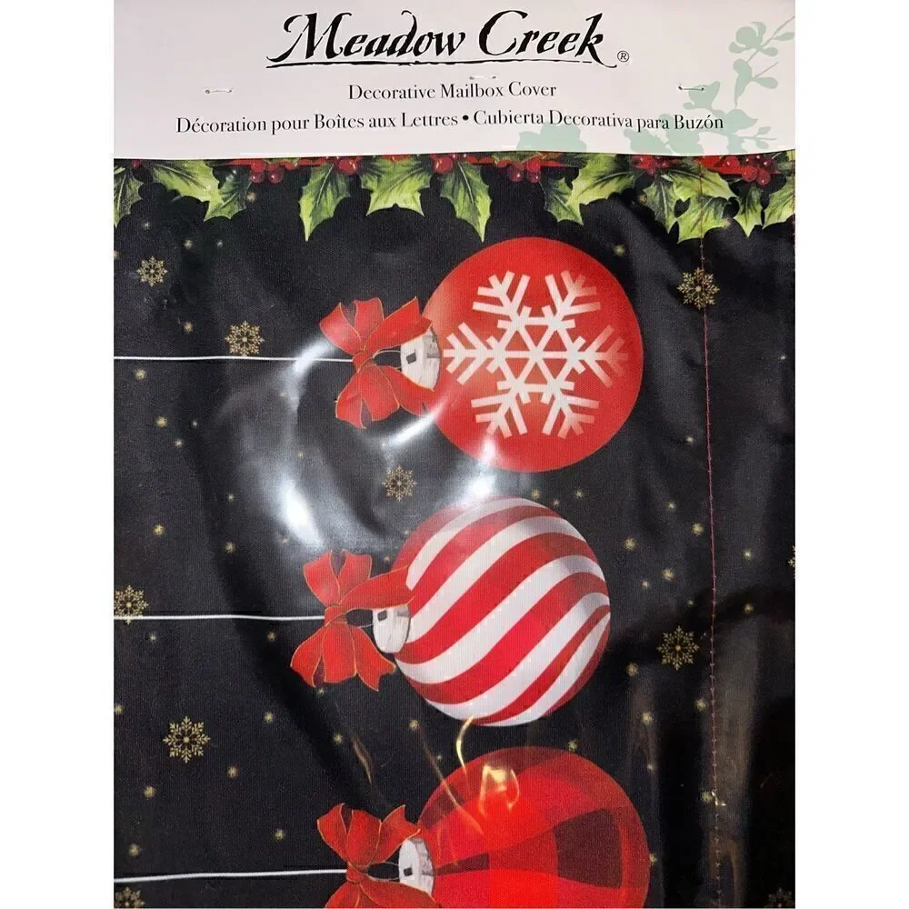 Christmas Tree Ornaments candy cane Decorative Mailbox Cover NWT